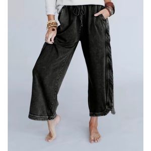 Three Bird Nest - wide cropped pants, size: L